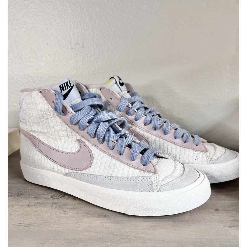 Nike Blazer Mid '77 White Pink Pinstripe Womens Size 5 DJ3178-991 Authentic Rare